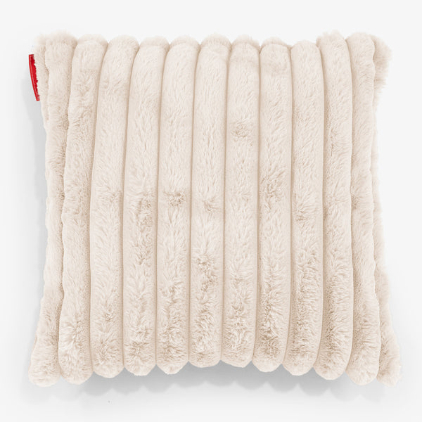 Fundas de Cojín 47 x 47cm - Pana de Felpa Ultra Crema 01
