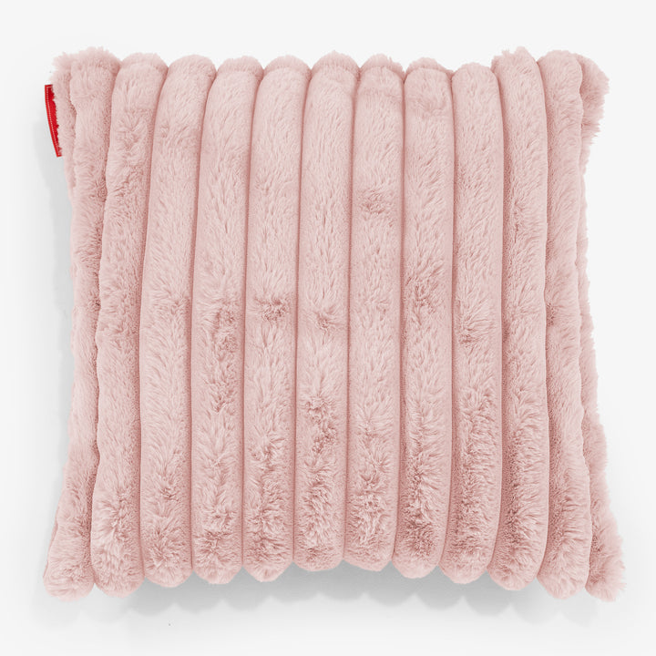 Fundas de Cojín 47 x 47cm - Pana de Felpa Ultra Rosa Empolvado 01