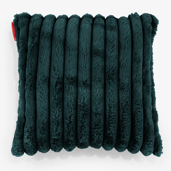 Fundas de Cojín 47 x 47cm - Pana de Felpa Ultra Turquesa 01
