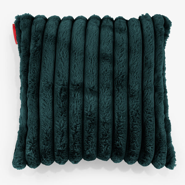 Fundas de Cojín 47 x 47cm - Pana de Felpa Ultra Turquesa 01