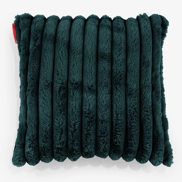 Fundas de Cojín 47 x 47cm - Pana de Felpa Ultra Turquesa 01