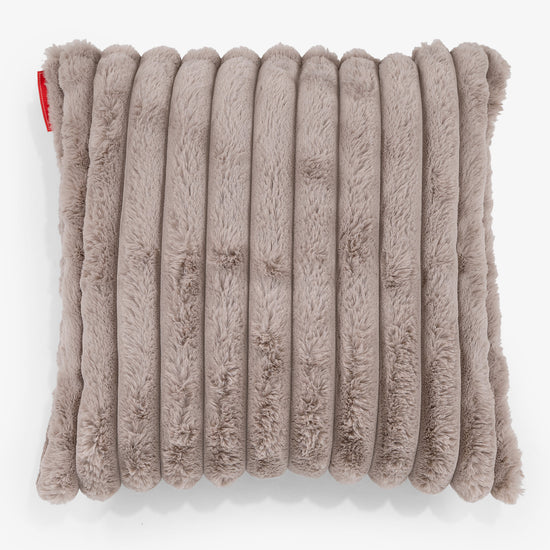 Fundas de Cojín 47 x 47cm - Pana de Felpa Ultra Visón 01