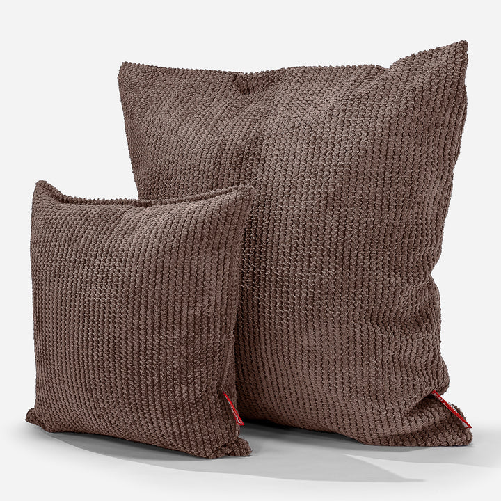 Cojín 47 x 47cm - Pompón Chocolate 02