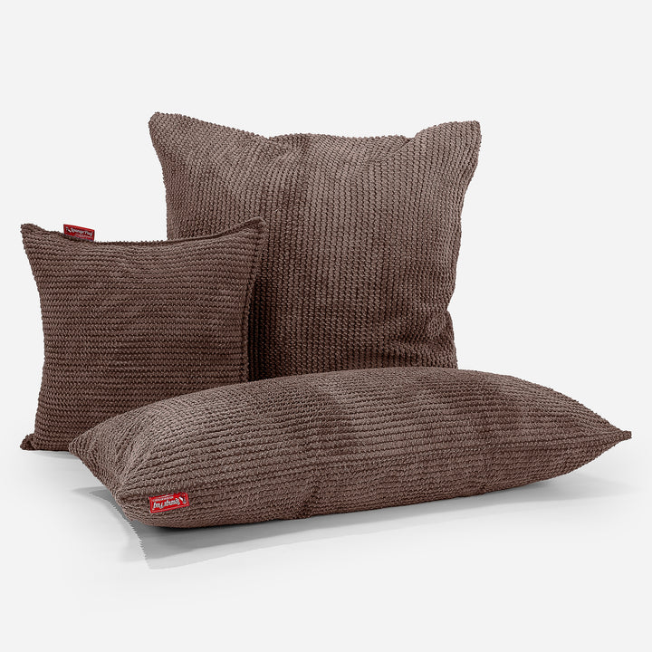 Cojín 47 x 47cm - Pompón Chocolate 04