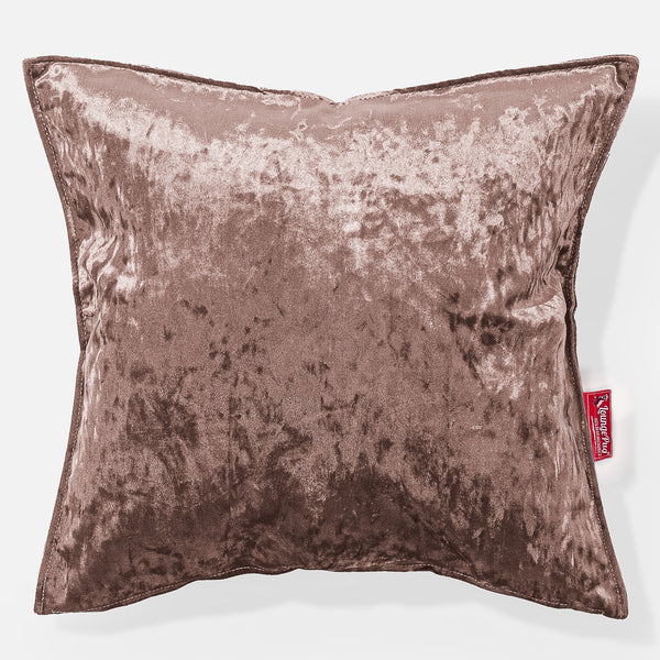 Cojín Gigante 70 x 70cm - Terciopelo Retro Trufa 01