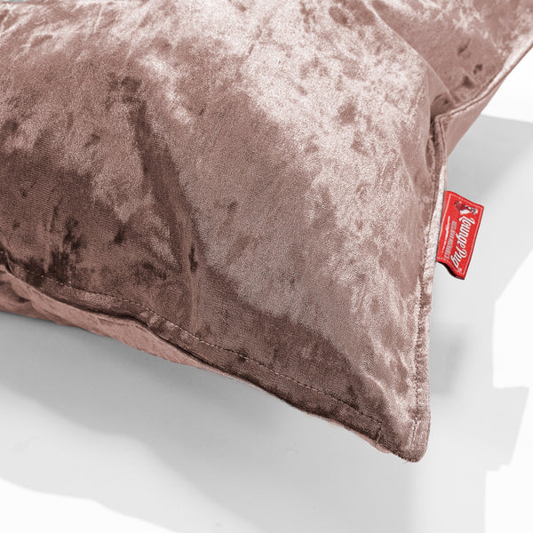 Fundas de Cojín Gigante 70 x 70cm - Terciopelo Retro Trufa Fabric Close-up Image