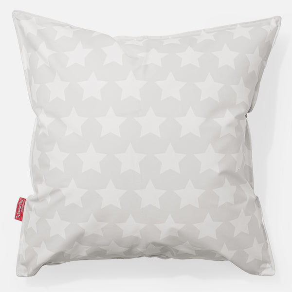 Cojín Extra Grande 70 x 70cm - Estampado Para Niños Estrellas Gris 01