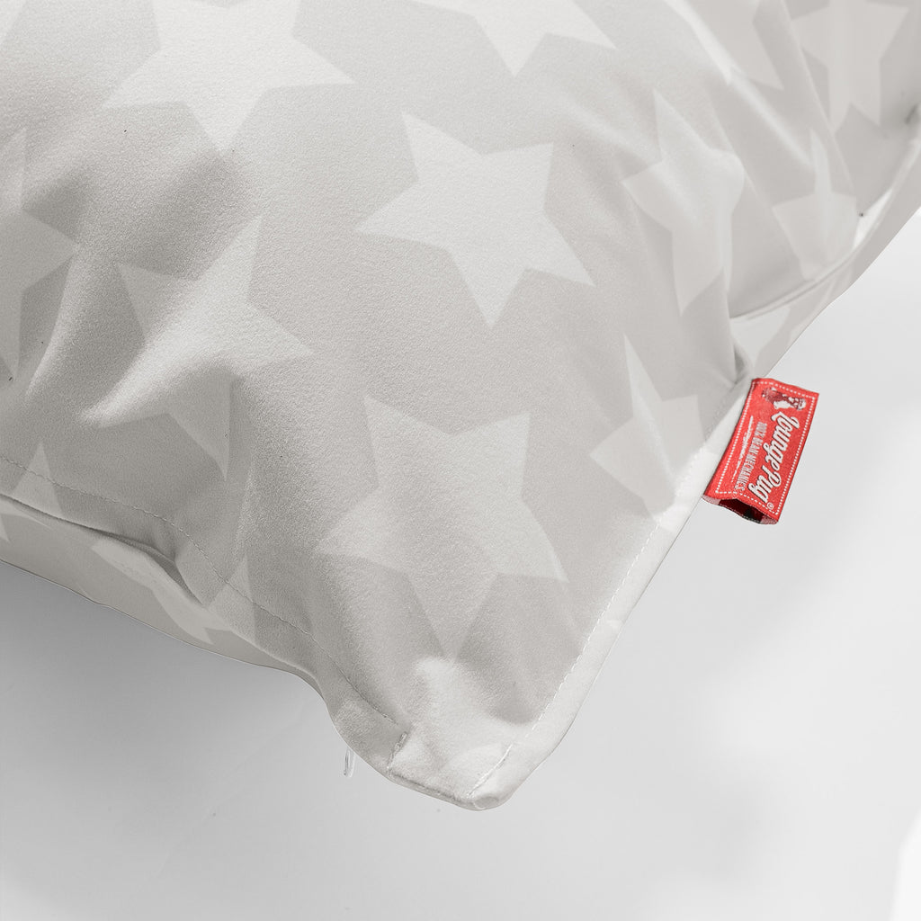 Cojín Extra Grande 70 x 70cm - Estampado Para Niños Estrellas Gris 02