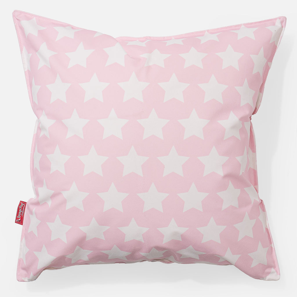 Cojín Extra Grande 70 x 70cm - Estampado Para Niños Estrellas Rosa 01