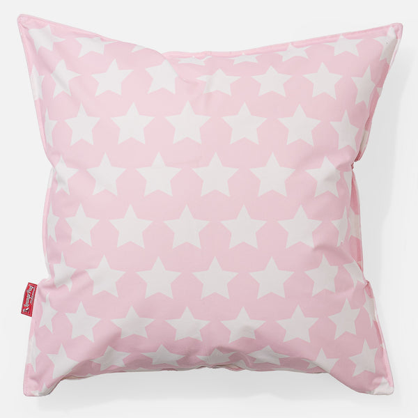 Cojín Extra Grande 70 x 70cm - Estampado Para Niños Estrellas Rosa 01