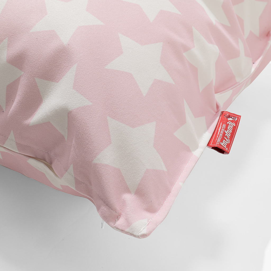 Cojín Extra Grande 70 x 70cm - Estampado Para Niños Estrellas Rosa 02