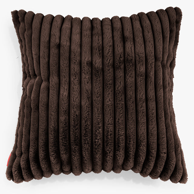 Fundas de Cojín Extra Grande 70 x 70cm - Pana de Felpa Ultra Café 01