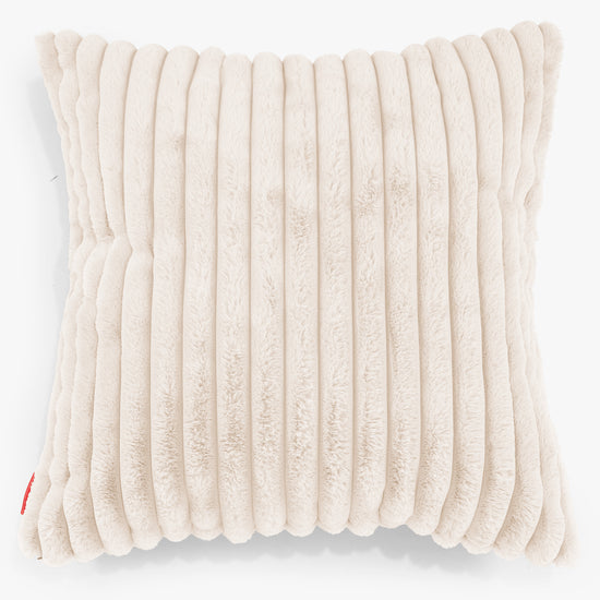 Fundas de Cojín Extra Grande 70 x 70cm - Pana de Felpa Ultra Crema 01