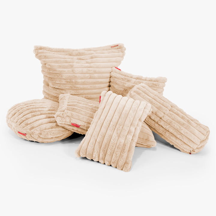 Fundas de Cojín Extra Grande 70 x 70cm - Pana de Felpa Ultra Durazno 03