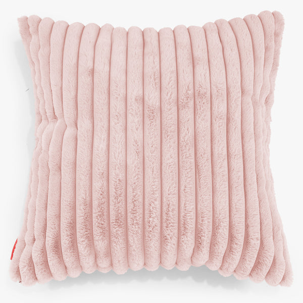 Fundas de Cojín Extra Grande 70 x 70cm - Pana de Felpa Ultra Rosa Empolvado 01