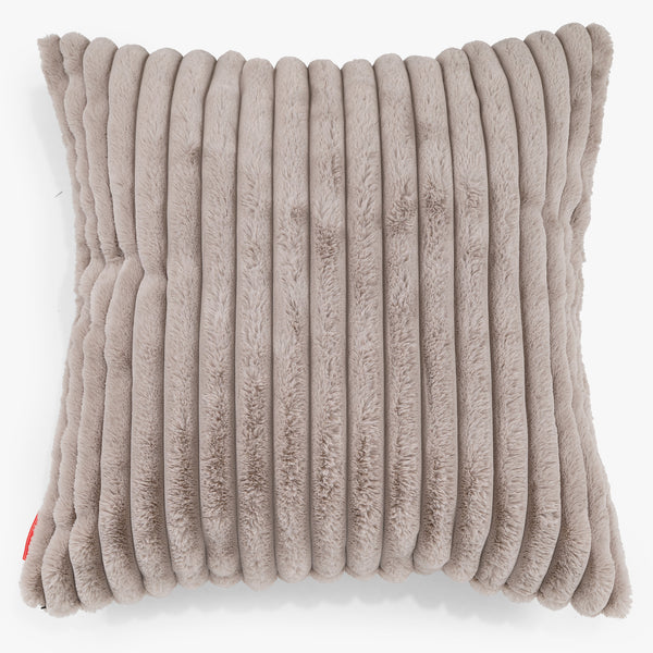 Fundas de Cojín Extra Grande 70 x 70cm - Pana de Felpa Ultra Visón 01