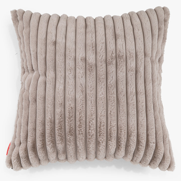 Fundas de Cojín Extra Grande 70 x 70cm - Pana de Felpa Ultra Visón 01