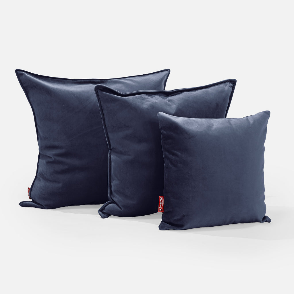 Cojín Gigante 70 x 70cm - Terciopelo Azul Marino 02