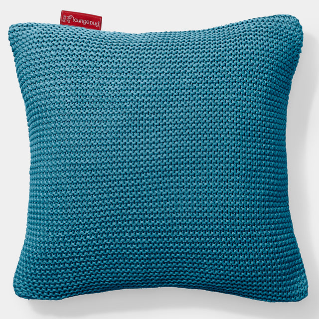 Cojín 47 x 47cm - Algodón 100% Ellos Azul petróleo 01