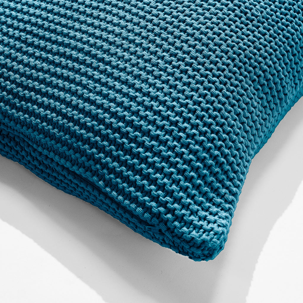 Cojín 47 x 47cm - Algodón 100% Ellos Azul petróleo 02