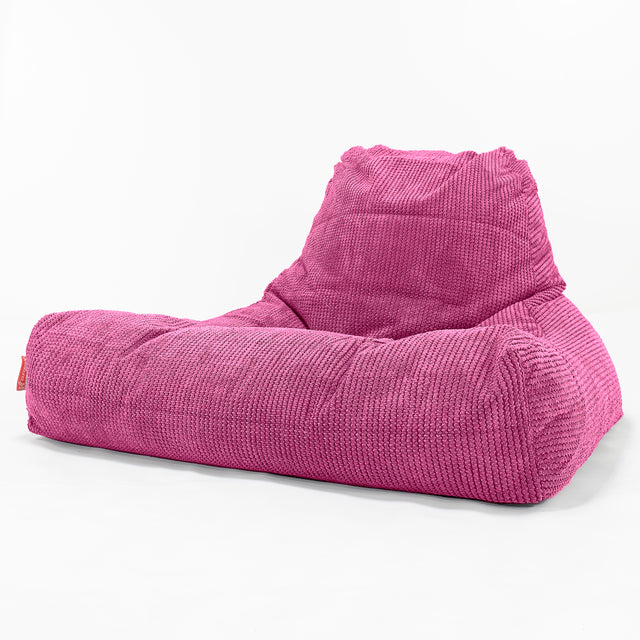 Enorme Puff Pera 'Relajarse' - Pompón Rosa 01