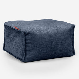 Reposapiés - Chenille Azul marino