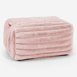 Reposapiés - Pana de Felpa Ultra Rosa Empolvado
