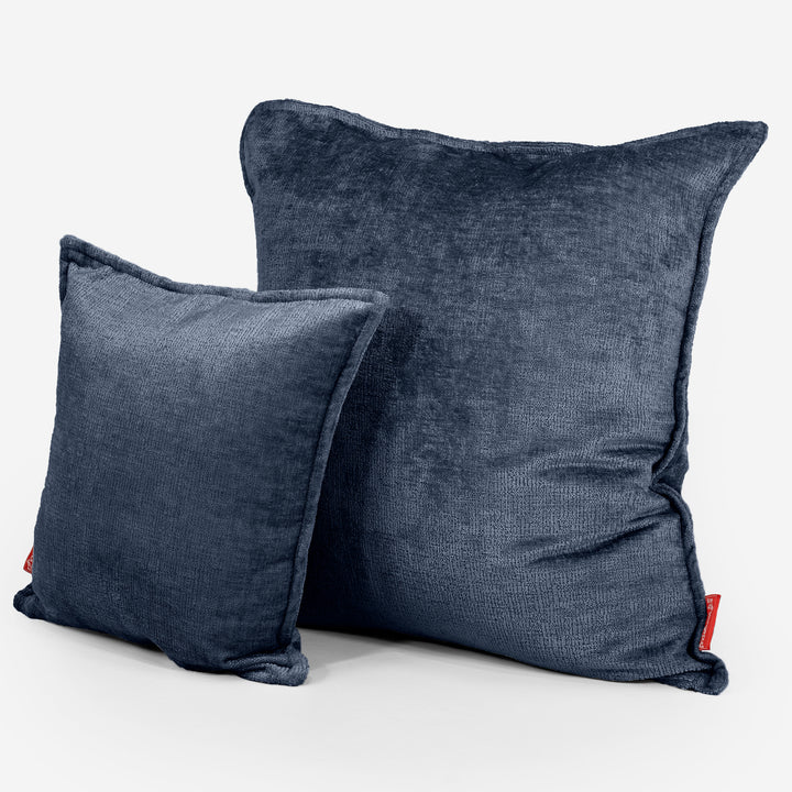Fundas de Cojín Extra Grande 70 x 70cm - Chenille Azul marino 02