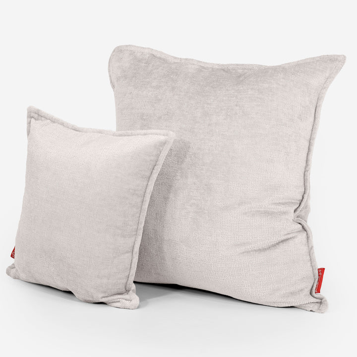 Fundas de Cojín Extra Grande 70 x 70cm - Chenille Crema 02