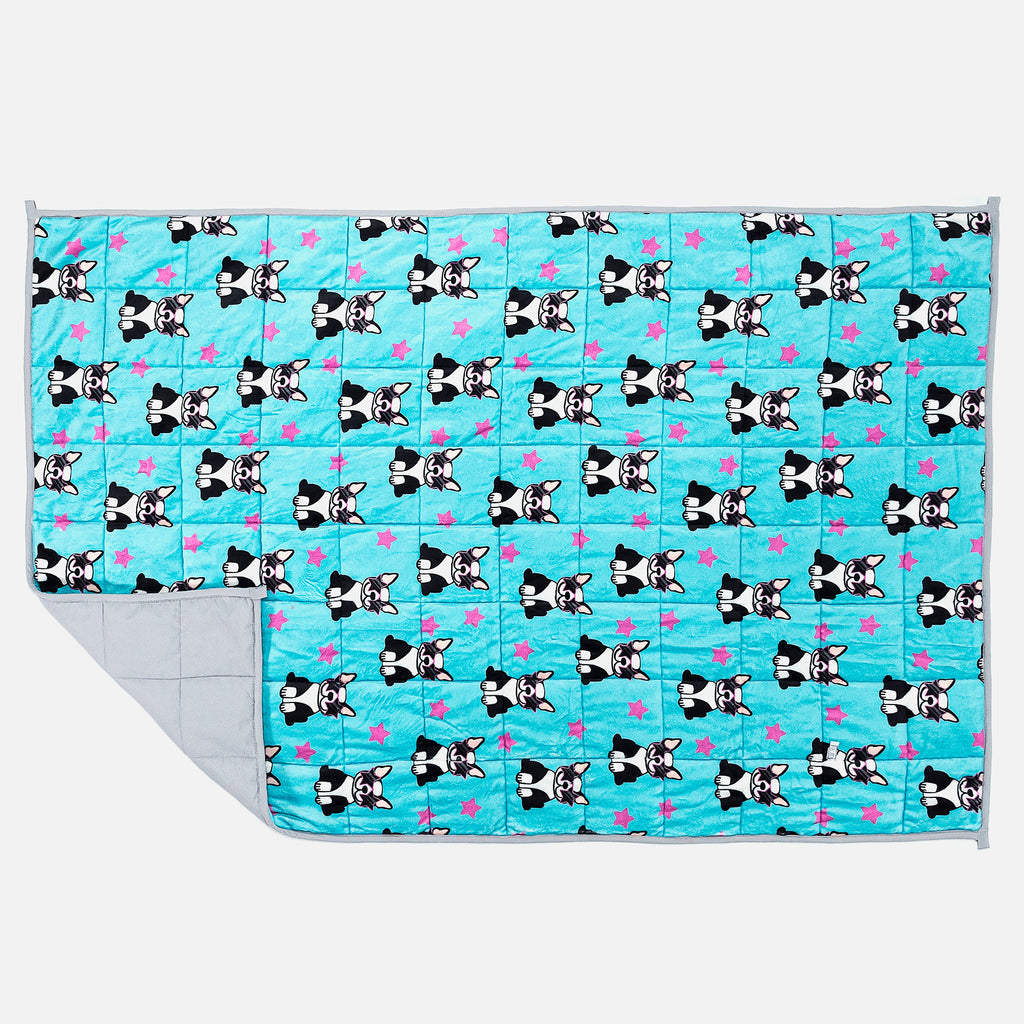 Manta de Peso para Niños - Manta de Franela Pug 03