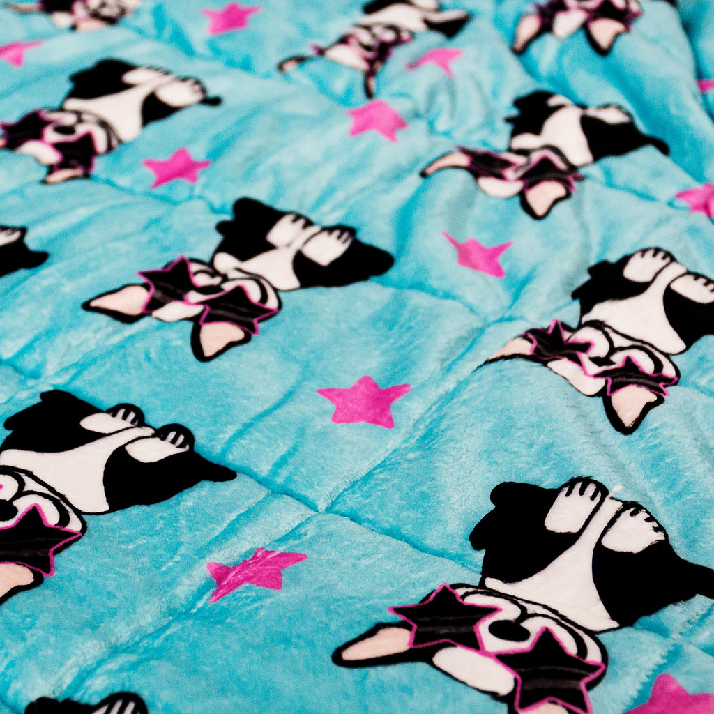 Manta de Peso para Niños - Manta de Franela Pug 04