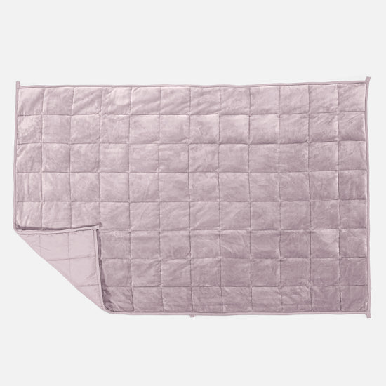 Manta de Peso para Niños - Manta de Franela Rosa Pálido 03