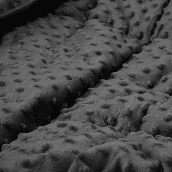 Manta de Peso para Adultos - Tela Minky con Puntos Gris 04