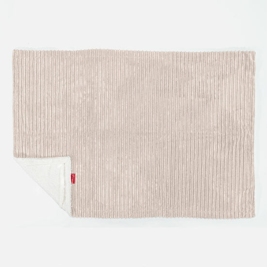 Manta de Sherpa - Pana Clásica Marfil 03