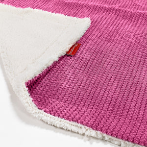 Manta de Sherpa - Pompón Rosa