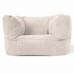 Albert Puff Sillón - Pana Clásica Marfil