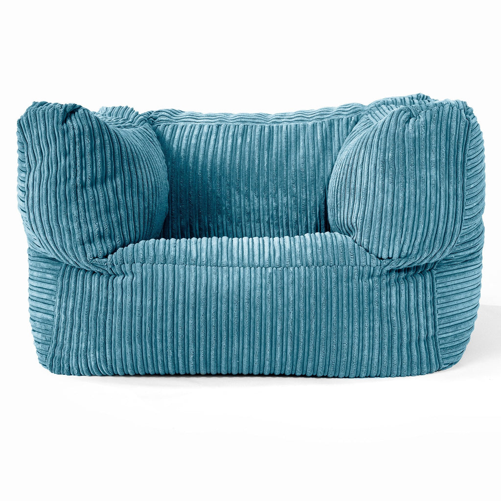 Albert Puff Sillón - Pana Clásica Egeo Azul 01
