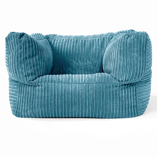 Albert Puff Sillón - Pana Clásica Egeo Azul 01
