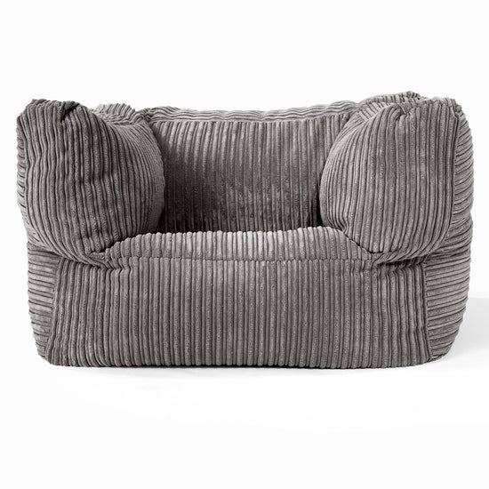 Albert Puff Sillón - Pana Clásica Grafito 01