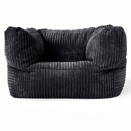 Albert Puff Sillón - Pana Clásica Negro 01