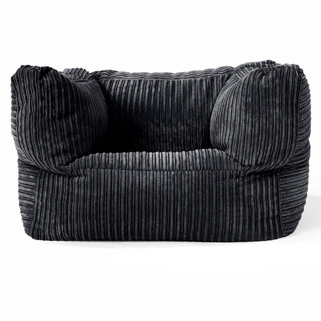 Albert Puff Sillón - Pana Clásica Negro 01