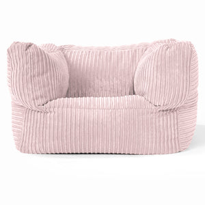 Albert Puff Sillón - Pana Clásica Rosa Claro