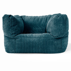 Albert Puff Sillón - Pana Clásica Turquesa