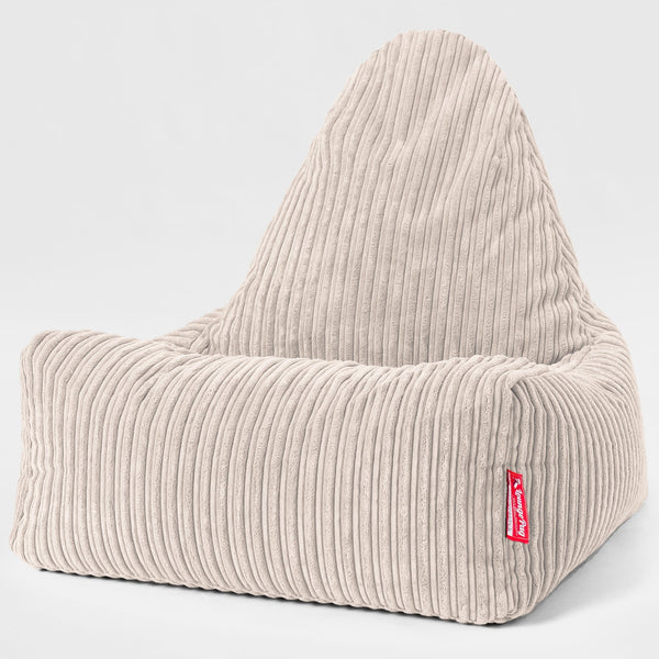 Puf Alargado Scandi - Pana Clásica Crema 01