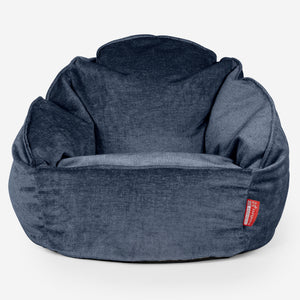 Puf Bubble - Chenille Azul marino
