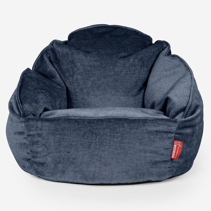 Puf Bubble - Chenille Azul marino 01