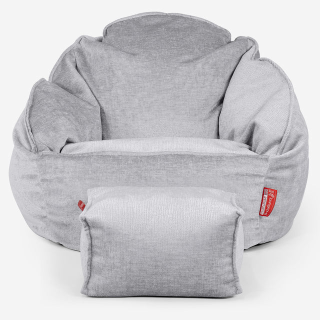 Puf Bubble - Chenille Gris 02