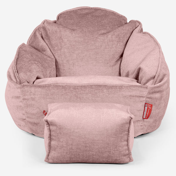 Puf Bubble - Chenille Rosa 01