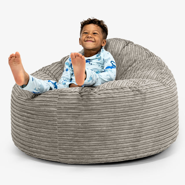 Puf Gigante Snuggle para Niños de 3 a 8 años - Pana Clásica Visón 01
