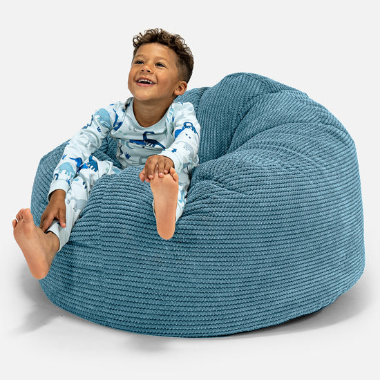 Puf Gigante Snuggle para Niños de 3 a 8 años - Pompón Egeo Azul 01
